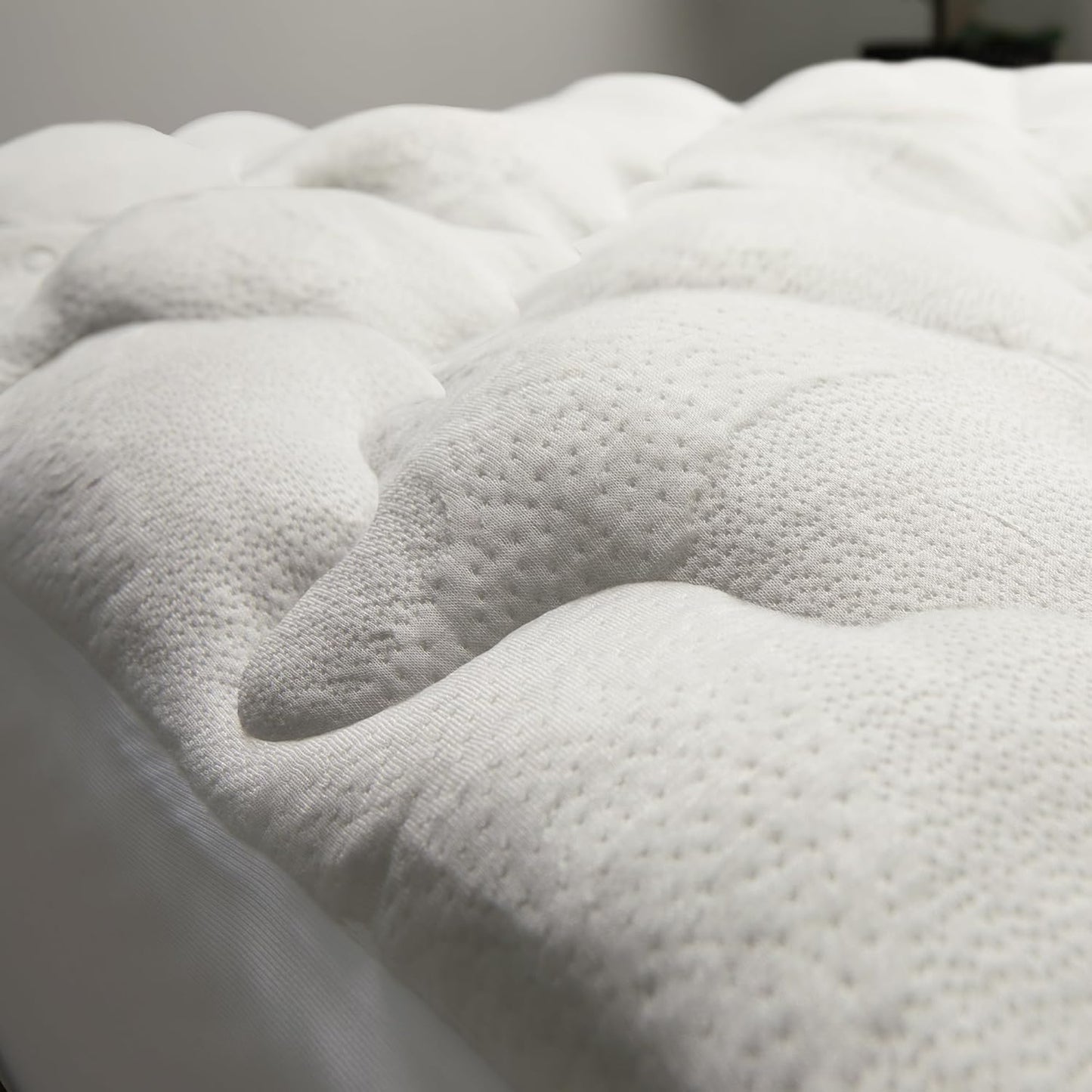 Full Size Mattress Topper – Thick, Plush, and Cooling Mattress Pad, Extra Soft Rayon from Bamboo Cover, Breathable, Machine Washable Mattress Topper for Full Bed