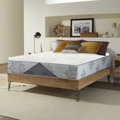 3" Convoluted Egg Shell Foam Mattress Topper, Full