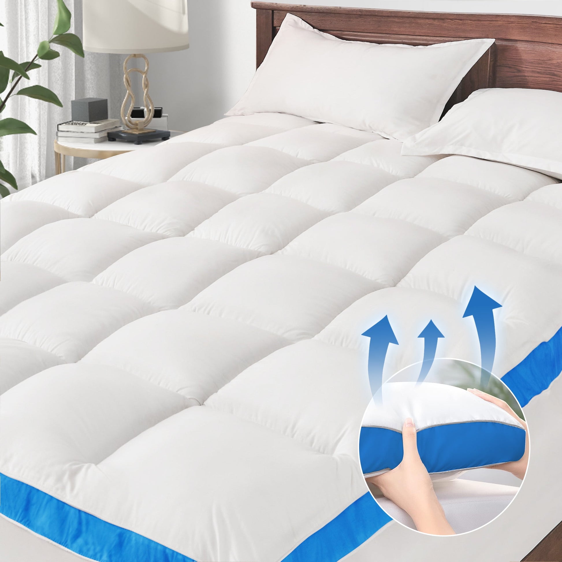 Mattress Topper, Queen - Extra Thick